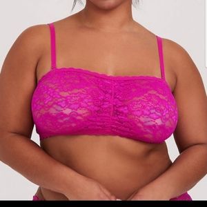 Torrid Hot Pink Lace Bandeau